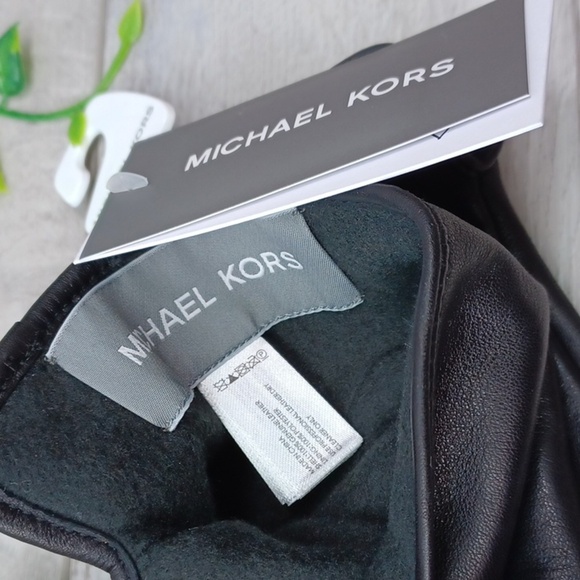 Michael Kors Leather Gloves Large NWT - Picture 4 of 10
